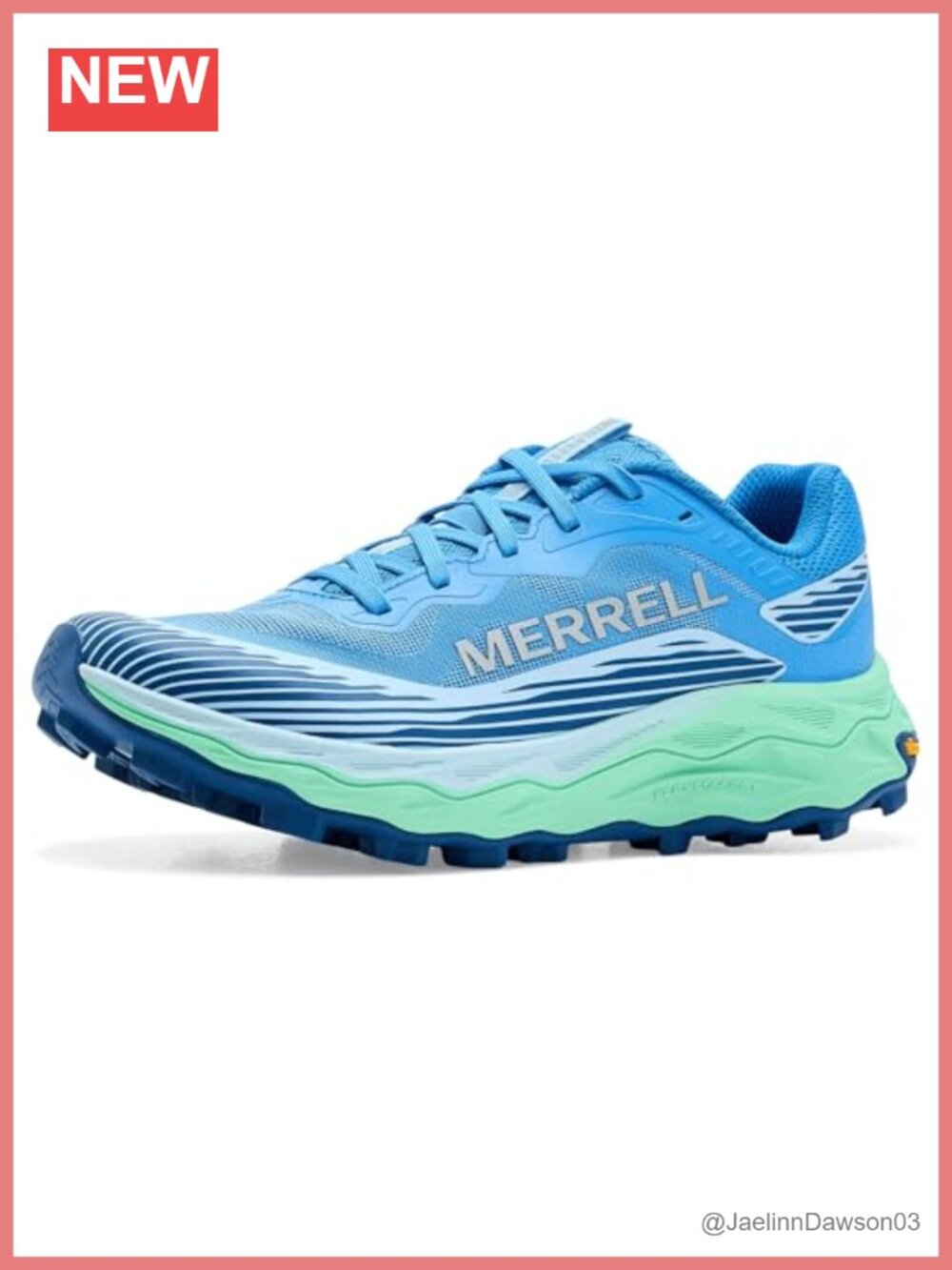 Merrell Women's Hiking Shoes Vibram MegaGrip Trail Running Lace Up